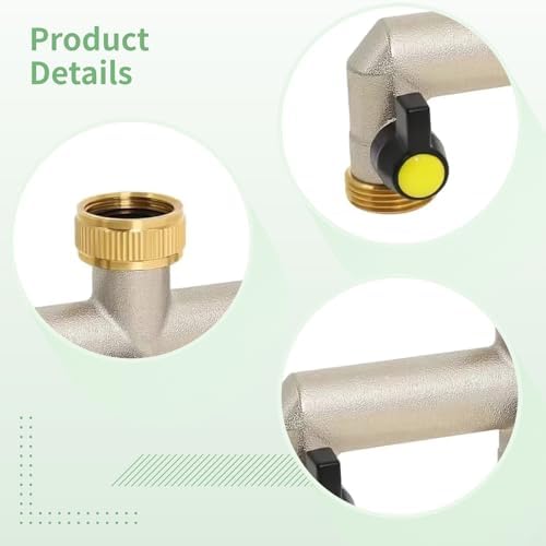 3-Way Brass Garden Hose Splitter with Knobs, Valve Water Distributor with 3/4 Brass Valve, Ensures Efficient Water Flow Control, for Automatic Irrigation - Image 4