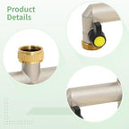 3-Way Brass Garden Hose Splitter with Knobs, Valve Water Distributor with 3/4 Brass Valve, Ensures Efficient Water Flow Control, for Automatic Irrigation - Image 4