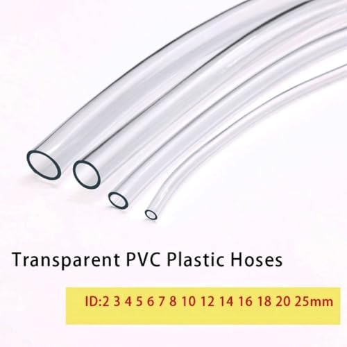 3m PVC Vinyl Tubing Lightweight Grade Clear Plastic Tube, Tubes Flexible Plastic Hose Line Pipe Oil Resistant Multipurpose Vinyl Hose(ID 20mm x 22mm OD) - Image 3