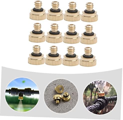 balacoo 5sets Misting Spray Nozzle Replacement Brass Stainless Steel Professional Garden Hose Nozzle 12pcs*5 - Image 4