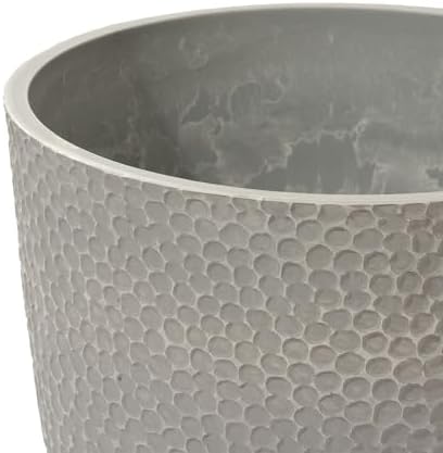 LA JOLIE MUSE Tall Outdoor Round Planter, 20 Inch Large Flower Pot, Grey - Image 6
