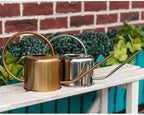 1.3l Stainless Steel Watering Can with Long Spout for Plants - Image 7