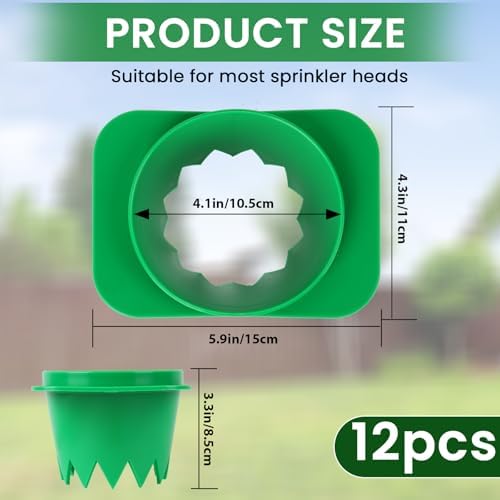 12-Pack Sprinkler Head Protectors - Sprinkler Head Guards for Lawn - Image 2