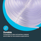 Eastman 1/4 Inch ID (3/8 Inch OD) PVC Clear Vinyl Tubing, 100 Foot Length, 98618 (Pack of 4) - Image 6
