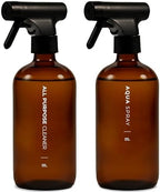 MaisoNovo Amber Glass Spray Bottle for Cleaning | 16.9 Oz, Pack of 2 by MaisoNovo-TheArtofSustainableLiving