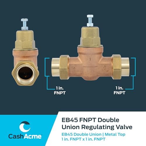 Cash Acme EB45 Pressure Regulating Valve, Double Union, 1 Inch NPT Female, Metal Top, 60 PSI, PVA20M-DUTH-60 - Image 5