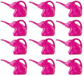 PMU 12Pcs 2-Quart Elephant Watering Can – Durable Plastic Garden Watering Can for Indoor & Outdoor Plants, Easy-Pour Spout, Large Water Pot, Pink by PMU