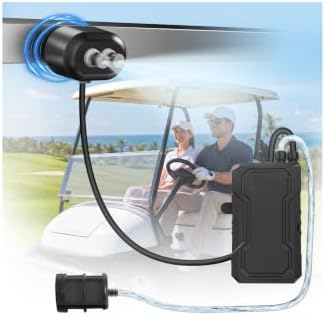 Ausic Portable Magnetic Misting System with Pump, 6000mAh Outdoor Fan Misters Kit for Outside Patio Golf Cart, Water Sprayer for Cooling Sport, Canopy, Beach, Camp, Gazebo, Umbrella, Dugout- 2 Nozzles by Ausic