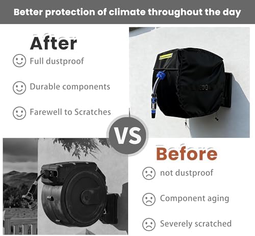 Hose Reel Cover - Weather-Resistant Shield, Wall & Freestanding Reels - Image 5