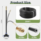 200FT Automatic Drip Irrigation Kits with Water Timer 360° Bendable Spray - Image 7
