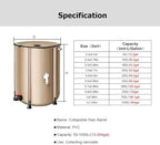 13-264 Gal Collapsible PVC Rain Barrels to Collect Rainwater from Gutter, Portable Rain Water Collection System Catcher Container Storage Tank with Spigot - Image 2