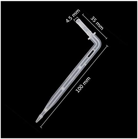 Garden Drip Irrigation System Accessories 500 Pieces of 4/7 Mm Hose Interface Bend Bend Drip Irrigation Arrow Garden Micro Drip Irrigation System Drip Emitter Watering to Root Dripper - Image 2