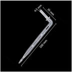 Garden Drip Irrigation System Accessories 500 Pieces of 4/7 Mm Hose Interface Bend Bend Drip Irrigation Arrow Garden Micro Drip Irrigation System Drip Emitter Watering to Root Dripper - Image 2