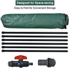 Happygrill 60 Gallon Collapsible Rain Barrel, PVC Rain Water Collection Barrel with Spigot Water Storage Container & Top Mesh, Portable Rain Barrels to Collect Rainwater from Gutter for Garden Lawn - Image 5