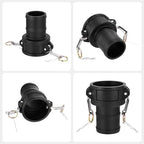 2Pcs Polypropylene Type C 3" x 3" Cam Lock Hose Fitting - Image 4