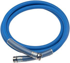 Guitrees 2026 Upgraded Leader Garden Hose 10ft x 5/8", Heavy Duty Short Water Hose, Male to Female Nickel-plated Brass Fittings, Five Layered Braiding, 1000PSI Burst, 300PSI Working (Blue) by Guitrees