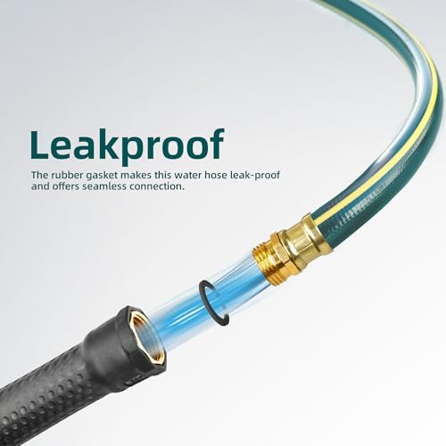 25 ft Heavy Duty Garden Hose 5/8”, Solution4Patio, Male to Female Fittings - Image 4