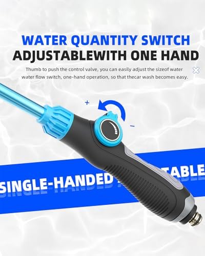 DTRK Watering Wand 19 Inch Detachable Sprayer Wand 1000 Holes Garden Hose Wand with Thumb Flow Control for Hanging Baskets, Plants, Flowers, Shrubs, Seedbed,Garden and Lawn - Image 4