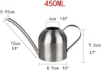 Watering Can Water Can Long Mouth Watering Can Green Plant Stainless Steel Gardening Tool Watering Can Watering Can Indoor Plants(Rosd Gold,450ML) - Image 2