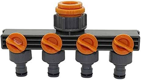 Leakproof Hose Fittings Four-way Crane Control Valve Drip Irrigation Garden Faucet Manifold Irrigation Faucet Fixed Crane 1/2", 3/4", 1" Threaded Connector - Image 5