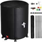 Collapsible Rain Barrel,Portable Water Storage Tank,Rainwater Collection System Downspout,Water Catcher Container with Filter Spigot Overflow Kit (50 Gallon) - Image 4