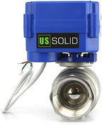 U.S. Solid Motorized Ball Valve- 1" Stainless Steel Ball Valve with Full Port, 9-24V AC/DC and 2 Wire Auto Return Setup, Normally Open - Image 6