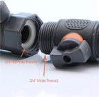 Expandable Garden Hose Repair Kit 4PCS Plastic 3/4" Male/Female Tap Quick Connecter with Valve for Garden Hose Extend Repair Fittings Tube Adapter Joint(A) - Image 4