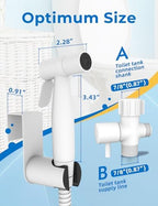 BRITULIF Bidet Sprayer for Toilet, Adjustable Pressure, Matte White - Image 2