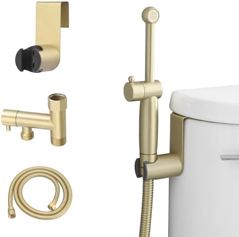 Handheld Bidet Sprayer Attachment for Toilet, Brass by Greenspring