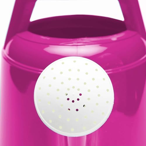 Bloem Deluxe 2 Gallon Plastic Watering Can - Indoor/Outdoor with 256 Fl Oz Capacity, Removable Nozzle, Shatterproof, Fuchsia - Image 4