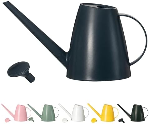 Modern 1.8 Liter Plastic Watering Can with Detachable Spout and Sprinkler Head, Designed for Controlled Pouring and Easy Handling, Blue by Gardenised