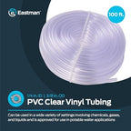Eastman 1/4 Inch ID (3/8 Inch OD) PVC Clear Vinyl Tubing, 100 Foot Length, 98618 - Image 2