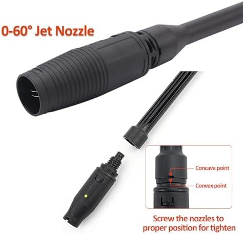 Replacement High Pressure Water Spray Gun Wand Nozzle & 32FT Hose, - Image 6