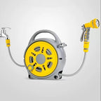 Garden Hose Reel Cart With Spray Gun, Portable Retractable Water Hose Reel For Outdoor Irrigation And Car Washing, 15m PVC Hose(Hose Cart+16m+5m Pipe) - Image 5