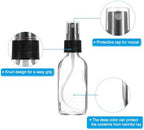 PATIKIL 1oz Glass Spray Bottles, 72pcs Nozzle Leak Proof Empty Water Mist Stream Sprayer for Cleaning Solutions Plants Hair, Clear Black - Image 3