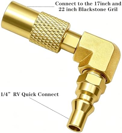 8FT Propane Regulator Hose with Safety Shutoff Valve,Conversion Fitting - Image 6