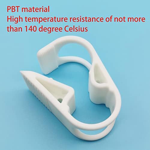 50PC 12-18mm/0.472''-0.708'' Heat Resistant PBT Plastic Tubing Clamps for Laboratory Industry Pinch Valve Hose Clips Flow Control Shut Off Clamps - Image 2