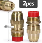 1/2 20mm Brass Sprinkler Nozzle Adjustable Flow Irrigation Sprayer Misting Watering Build-in Filter(1/2 inch 2pcs) - Image 2