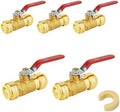 5PCS Foskan 3/4" Push Fit Ball Valves,1/4" Turn Shut-off Valves by Unknown