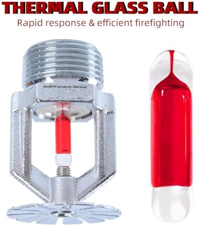 6 Pcs Fire Sprinkler Head, 3/4” NPT 155℉(68°C) Pendent Type Spray - Image 5