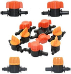 15-100pcs 1/4 Inch 4mm Barb Tap Hose Connector Valve 4/7mm Mini Garden Drip Irrigation System Pvc Fittings(E - 50pcs) - Image 7