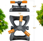 Joeys Garden Rotating Lawn Sprinkler for Yard & Kids, 360° Coverage, Orange - Image 6