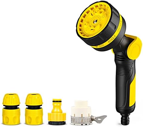 Xiaochen Heavy Duty Adjustable Garden Hose Nozzle Garden Hose Nozzle Heavy Duty Hose Nozzle Thumb Control Ajustable Hose Spray Nozzle Water Guns Outdoor Garden Irrigation Tools (Color : Black) by Unknown