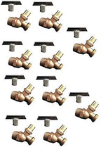 EZ-FLUID 3/4"MIP X 3/4" MHT Male Hose Threaded Hose Connector Hose Bib w/Loose Key,Heavy Duty Brass No-Kink Hose Bibb Water Faucet,Outdoor Garden Hoses Spigot Shut Off Valve Hose Facuet Bibs(10 Packs) by EZ-FLUIDPlumbingProducts