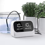 Automatic Watering System for Potted Plants, Plant Waterer, DIY Drip Irrigation Kit with Smart Timer, Waterproof LED Display & Large Capacity Battery, Precise Distribution of Water (White) by YY+YITIKA