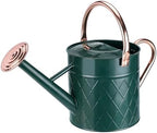 1.75 Gallon Outdoor Metal Watering Can for Garden Plants, Vintage Zinc Watering Can with Removable Spray Spout, Ideal for Outdoor Use (Green) by BLstyle