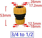 Hose Connector Adapter 1" To 3/4 To 1/2 Inch Garden Hose Reducer 33 Mm 20 Mm 16 Mm Hose Irrigation Fittings With Lock Nuts 20 Pieces (Color : 1I2 to 3I4) - Image 5