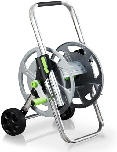 Garden Hose Reel Cart, Holds 75-150 Feet of 5/8" Hose by Garden