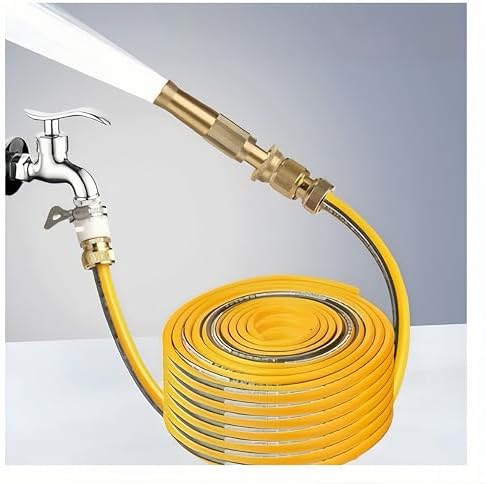 Hose Nozzle High Pressure,High Pressure Garden Hose Nozzle,Car Wash Gun with Hose for Auto Garden Patio Wndow (30 meters) by ZINTTTZINT