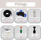 Drip Irrigation System for Raised Garden Bed, Adjustable Mist Nozzles Outdoor Plant Irrigation System, Leak-Proof & Easy Installation - Image 3